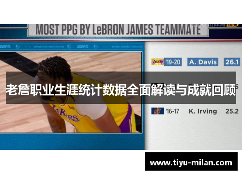 老詹职业生涯统计数据全面解读与成就回顾